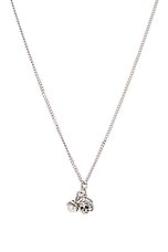 Emanuele Bicocchi Pearl And Skull Pendant in Silver, view 2, click to view large image.