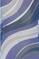 Emilio Pucci Cutout Mesh Dress in Indaco, view 4, click to view large image.