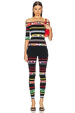 Emilio Pucci Knit Pant in Multicolor, view 4, click to view large image.