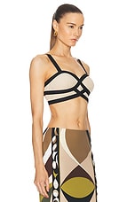 Emilio Pucci Crop Tank Top in Corda, view 2, click to view large image.