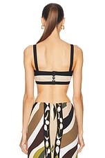 Emilio Pucci Crop Tank Top in Corda, view 3, click to view large image.