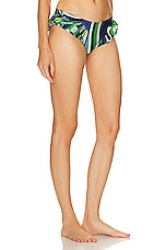 Emilio Pucci Bikini Bottom in Verde & Avio, view 2, click to view large image.