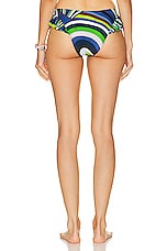 Emilio Pucci Bikini Bottom in Verde & Avio, view 3, click to view large image.