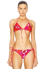 EMILIO PUCCI ビキニ EMILIO PUCCI c.1960's Blue Signature Print 2 Piece Bikini