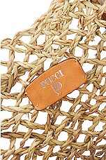 Emilio Pucci Basket Tote Bag in Naturale Aranc & Rosa, view 6, click to view large image.