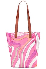 Emilio Pucci Medium Tote Bag in Rosa, view 3, click to view large image.