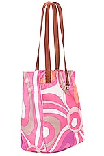 Emilio Pucci Medium Tote Bag in Rosa, view 4, click to view large image.