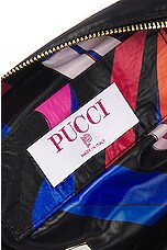 Emilio Pucci Medium Beauty Case in Blue & Fuchsia, view 5, click to view large image.