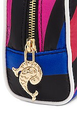Emilio Pucci Medium Beauty Case in Blue & Fuchsia, view 6, click to view large image.