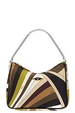 Emilio Pucci Shoulder Bag in Khaki & Muschio, view 1, click to view large image.