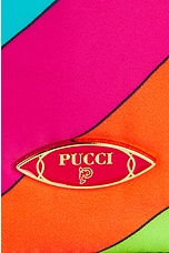 Emilio Pucci Drawstring Pouch Bag in Arancio & Fuxia, view 8, click to view large image.