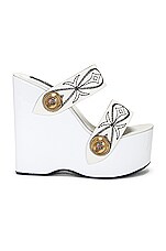 Emilio Pucci Wedge Sandal in Bianco, view 1, click to view large image.