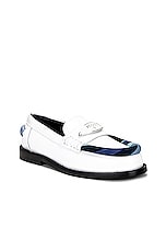 Emilio Pucci Penny Loafer in Bianco, view 2, click to view large image.