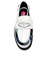 Emilio Pucci Penny Loafer in Bianco, view 4, click to view large image.