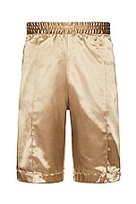 Engineered Garments Bb Short in Gold, view 1, click to view large image.
