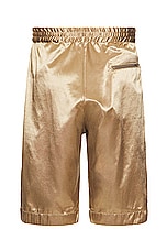 Engineered Garments Bb Short in Gold, view 2, click to view large image.