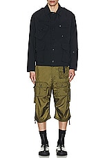 Engineered Garments Fa Short in Olive, view 6, click to view large image.