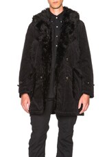 Engineered Garments 6W Corduroy Mackinaw in Black | FWRD