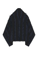 Engineered Garments Button Shawl in Navy | FWRD
