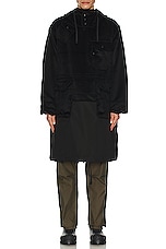 Engineered Garments Over Parka in Black, view 3, click to view large image.