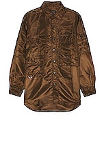 Engineered Garments Trail Shirt in Brown, view 1, click to view large image.