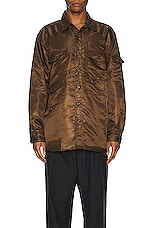 Engineered Garments Trail Shirt in Brown, view 3, click to view large image.
