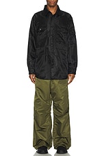 Engineered Garments Trail Shirt in Black, view 4, click to view large image.