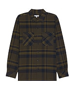 Engineered Garments Classic Shirt in in Navy & Olive, view 1, click to view large image.