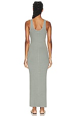 Enza Costa Stretch Silk Knit Maxi Tank Dress in Alpine Frost, view 3, click to view large image.