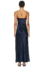 Enza Costa Bias Cut Maxi Dress in Dark Navy, view 4, click to view large image.