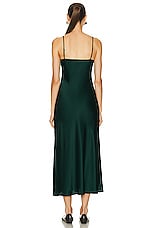Enza Costa Silk Bias Dress in Malachite, view 5, click to view large image.