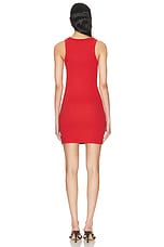 Enza Costa Slit Mini Dress in Poppy, view 3, click to view large image.