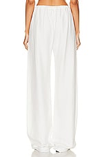 Enza Costa Twill Everywhere Pant in Off White, view 3, click to view large image.