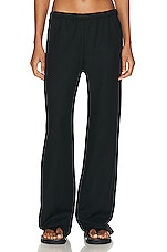 Enza Costa Twill Everywhere Pant in Black, view 1, click to view large image.