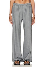 Enza Costa Everywhere Suit Pant in Light Grey, view 1, click to view large image.
