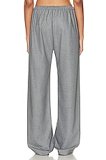 Enza Costa Everywhere Suit Pant in Light Grey, view 3, click to view large image.