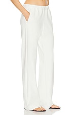 Enza Costa Crepe Everywhere Pant in Off White, view 2, click to view large image.