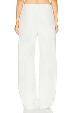 Enza Costa Crepe Everywhere Pant in Off White, view 3, click to view large image.