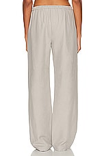 Enza Costa Twill Everywhere Pant in Limestone, view 3, click to view large image.