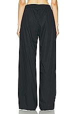 Enza Costa Poplin Resort Pant in Black, view 3, click to view large image.