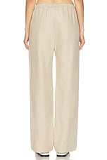 Enza Costa Twill Everywhere Pant in Stone, view 4, click to view large image.