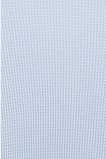 Enza Costa Cuffed Long Sleeve Crew Top in Powder Blue, view 5, click to view large image.