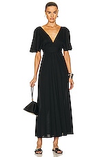 ERES Aurore Long Dress in Noir, view 4, click to view large image.