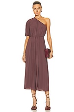 ERES Georgie One Shoulder Long Dress in Algues, view 1, click to view large image.