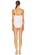 ERES Aquarelle One Piece Swimsuit in Blanc, view 3, click to view large image.