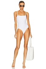 ERES Aquarelle One Piece Swimsuit in Blanc, view 4, click to view large image.