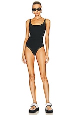 ERES Asia One Piece Swimsuit in Noir, view 4, click to view large image.