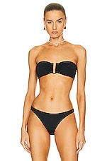 ERES Show Bandeau Bikini Top in Noir, view 1, click to view large image.