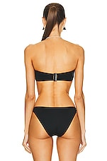 ERES Show Bandeau Bikini Top in Noir, view 3, click to view large image.