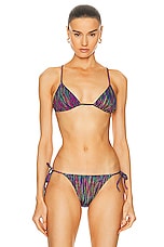 ERES Rayon Bikini Top in Imprime Cameleon, view 1, click to view large image.